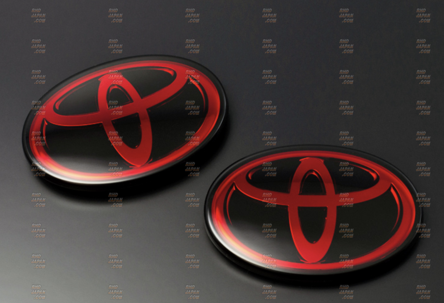 Grazio & Co Solid Color Emblem Front T-Mark Deep Red Chrome - GR86 ZN8